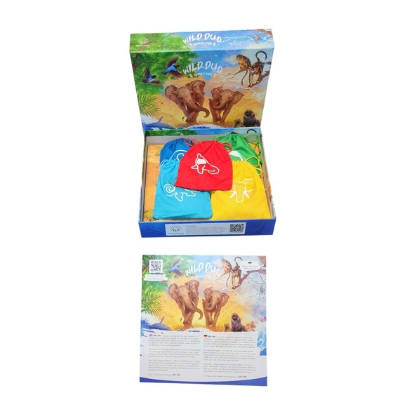 🔥 NEW OPEN BOX Wild Duo - 5 Games for 2 Treeceratops Board Game Bargain!! 🔥 - Picture 2 of 2